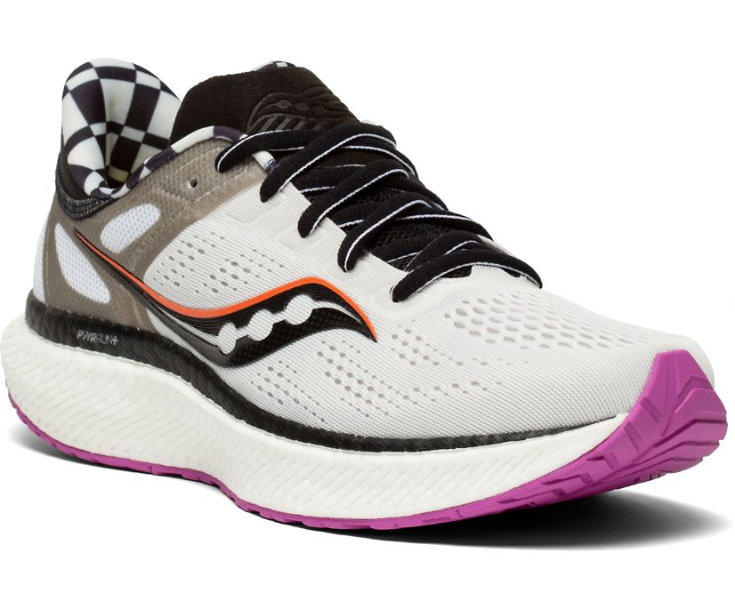 Women's Saucony Hurricane 23 Running Shoes Silver / Black | Singapore 158WNBY